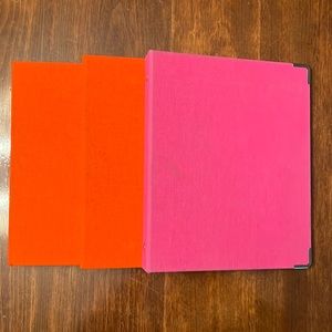 Russell & Hazel BOOKCLOTH MINI 3 RING BINDER-set of 3